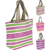 BOLSO PLAYA RAYAS PINK 50X37CM SURTIDOS | KOOPMAN